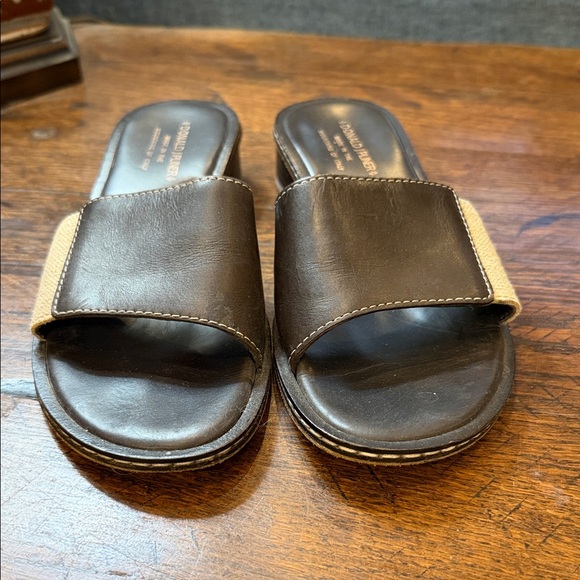 Donald J. Pliner Brown Slide Sandals - Picture 1 of 7
